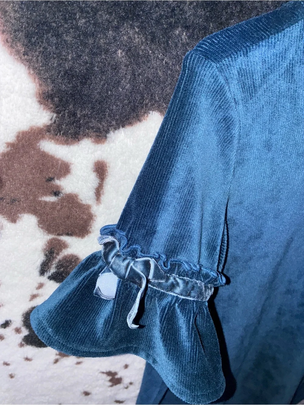MATILDA JANE Wonderment Party In Blue Velour Dress size 4